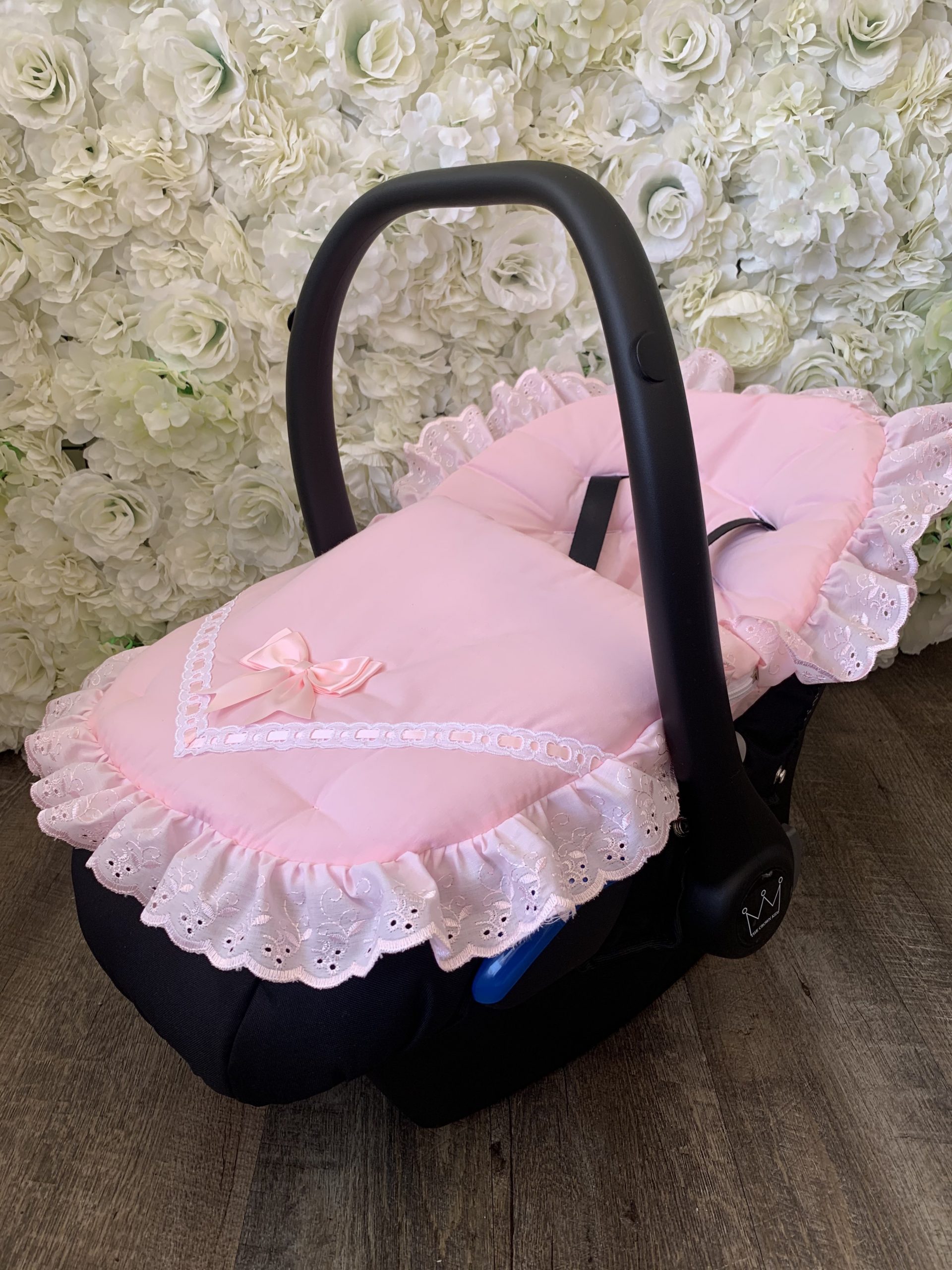 Autostoelhoes roze – The Crown Kids